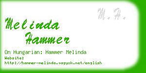 melinda hammer business card